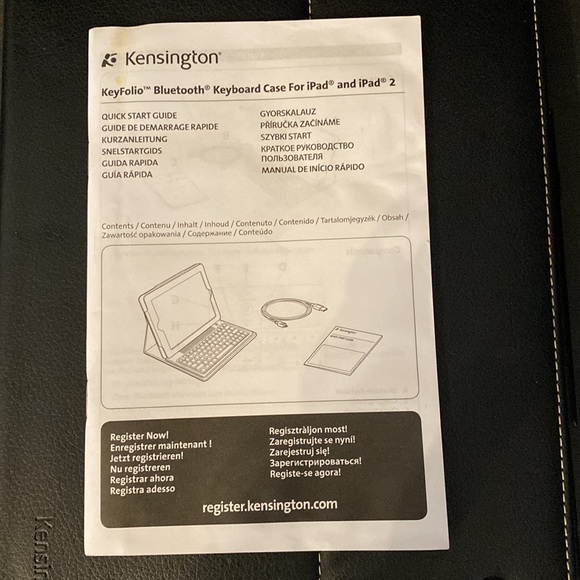 Kensington KeyFolio Bluetooth Keyboard For iPad2 used - Picture 8 of 12
